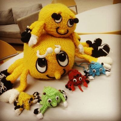 Our mascots, fuzzy bugs