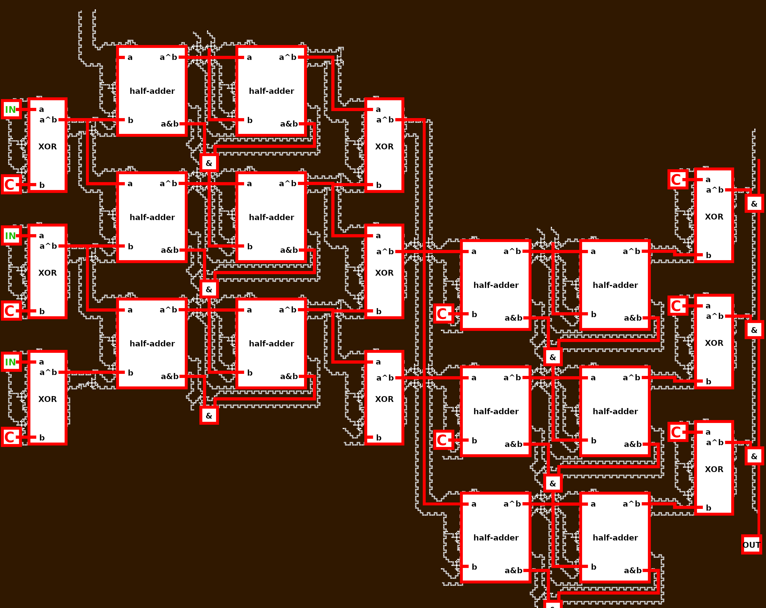 Truncated parking lot with annotations